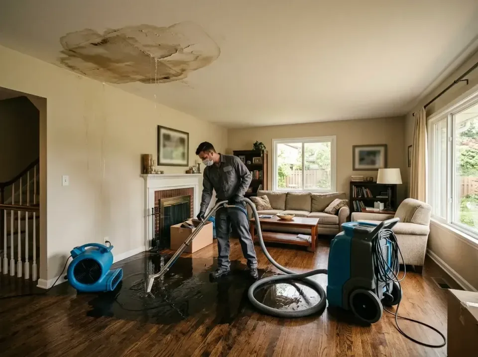 attic-pipe-burst-ceiling-drip-008 — frequently asked questions, Water Damage Restoration & Carpet Care in Colesville, MD